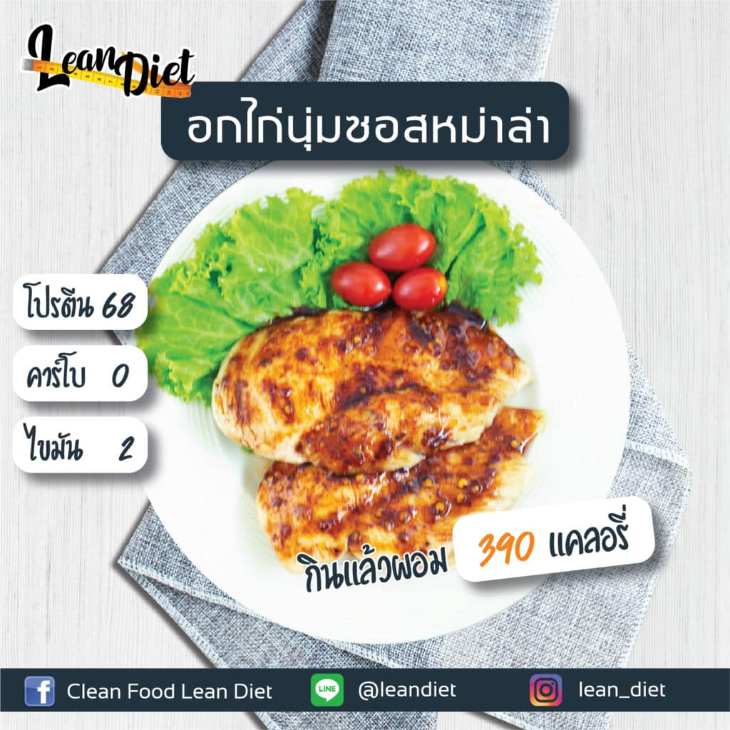 อกไก่ซอสหมาล่า