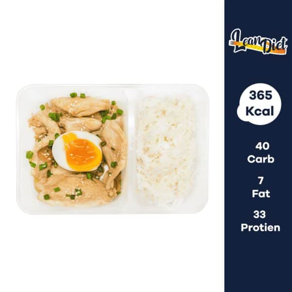 ข้าวหน้าไก่ซีอิ๊วญี่ปุ่นไข่ต้ม